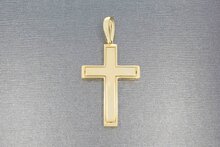 Kreuz 14 Karat Gold - L&auml;nge 4,2 cm