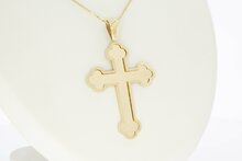 Gold Kreuz Anh&auml;nger 14 Karat - 5,8 cm