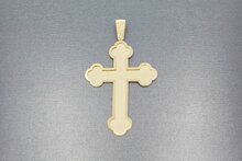 Gold Kreuz Anh&auml;nger 14 Karat - 5,8 cm