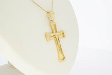 Gold Kreuz Anh&auml;nger 14 Karat - 5,6 cm