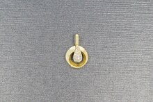 14 Karat Diamantanh&auml;nger - 13,5 mm