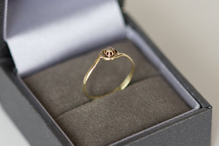 Goldene Geschwungene Ring