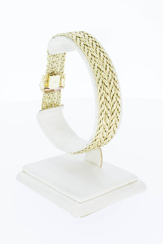 14 Karat Gelbgold geflochtenes Armband - 19,9 cm