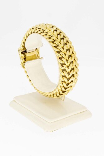 14 Karat Gold geflochtenes Armband - 18,9 cm