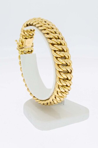 18 Karat Gold geflochtenes Armband - 19,6 cm