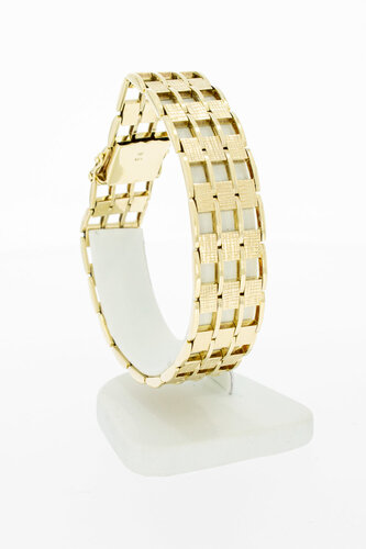 Goldbarren armband 14 Karat Gold - 21,1 cm