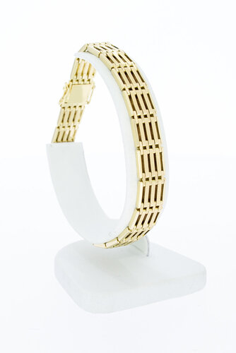 14 Karat Gold Barren Armband - 20,2 cm