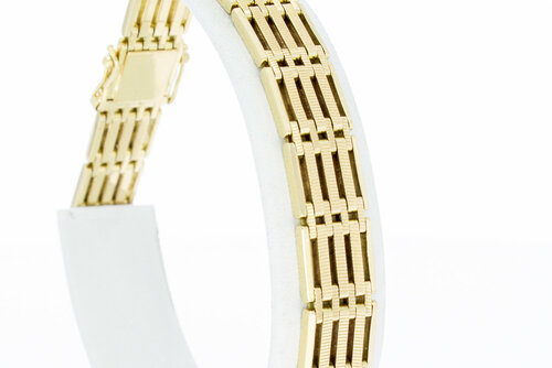 14 Karat Gold Barren Armband - 20,2 cm