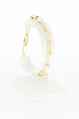 14 Karat Paperclip Gold Armband - 22,1 cm