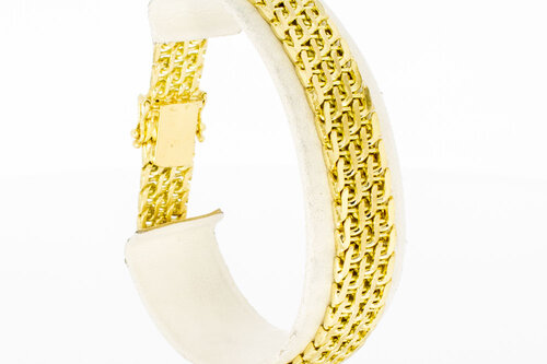 Geflochtenes 14 Karat Gold Armband - 19,8 cm