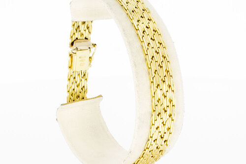 Geflochtenes 14 Karat Gold Armband - 19,4 cm