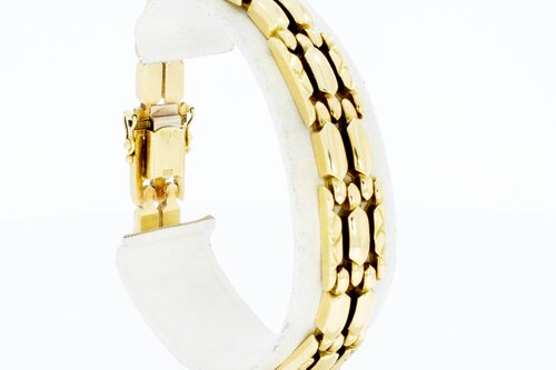 14 Karat Gold Barrenarmband - 19,5 cm