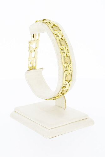 14 Karat Fantasy Barrem Armband Gold - 19,8 cm