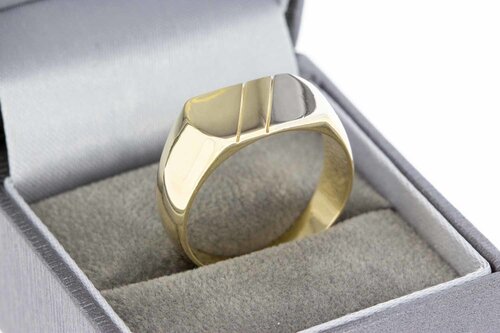 14 Karat Bicolor Gold Statement Ring - 20,5 mm