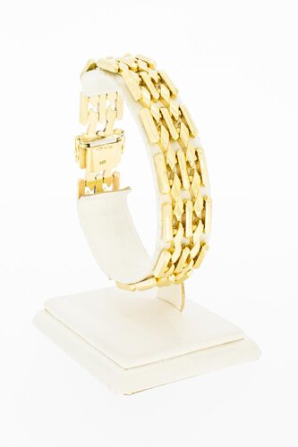 14 Karat Gold Barren Armband - 19,6 cm