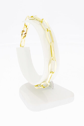 14 Karat Goldene Paperclip Armband - 20,3 cm