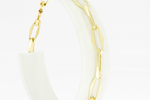 Paperclip Armband 14 Karat Gold - 23,3 cm