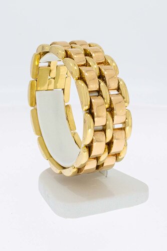 Breites 18 Karat Gold Barrenarmband - 17,6 cm