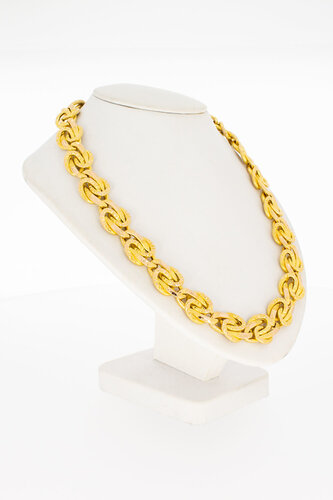 18 Karat geflochtene Goldkette - 41 cm