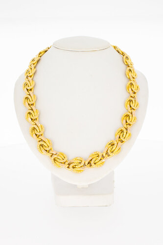 18 Karat geflochtene Goldkette - 41 cm