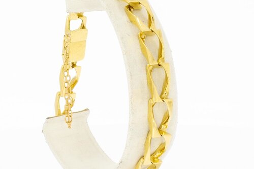 18 Karat Fantasy Panzer Gold Armband- 21,3 cm