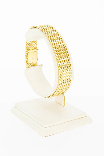 585 Gold geflochtenes Armband - 18,9 cm