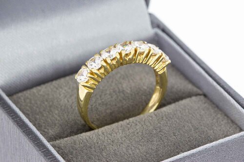 14 Karat Gold Topas Vorsteckring - 17,8 mm