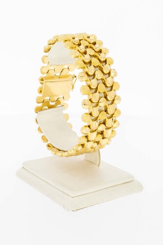 Figuriertes 18 Karat  Gold Armband - 19,3 cm