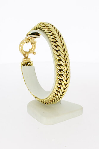 Geflochtenes Armband 14 Karat Gold - 22,2 cm