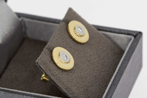 14 Karat Goldene Diamant Ohrstecker