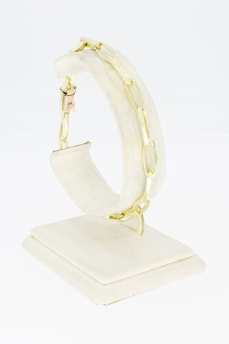 14 Karat Paperclip Gold Armband - 21,3 cm