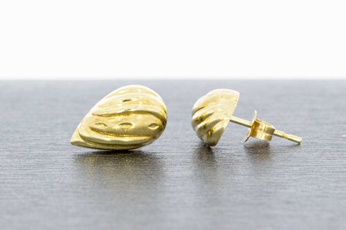 14 Karat Fantasy Muschel Gold Ohrstecker  - 1,3 cm