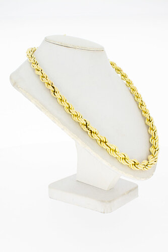 18 Karat Gelbgold Kordelkette - 47,4 cm