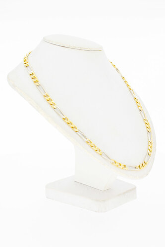 Figaro Kette 18 Karat Gold - 49,9 cm