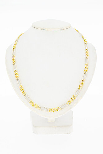 Figaro Kette 18 Karat Gold - 49,9 cm