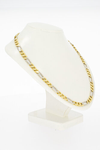 Figaro Kette aus 18 Karat Gold - 53,5 cm