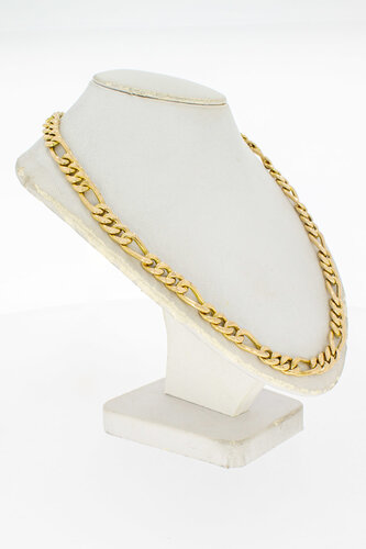 Figaro Kette 18 Karat Gold - 84,2 cm