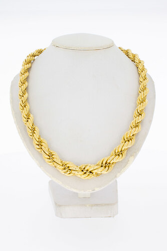 18 Karat Gelbgold Kordelkette - 49,3 cm