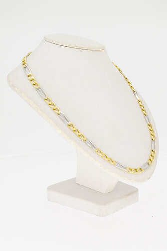 14 Karat Figaro Kette Gelbgold - 52,6 cm