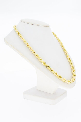 14 Karat Kordel Gold Kette - Länge 46 cm