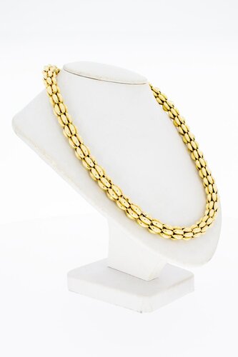 14 Karat Gold Rippenhalskette - 46,3 cm