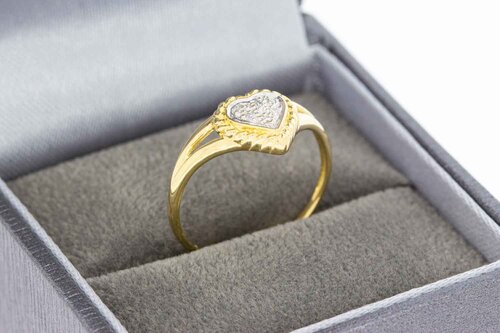 18 Karat goldene Fantasy Diamant Ring - 17,1 mm