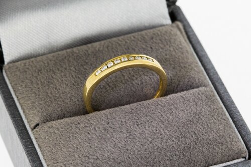 Diamantring aus 18 Karat Gelbgold - 15,7 mm