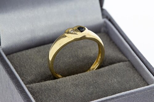 Herzring aus 14 Karat Gold - 17,4 mm