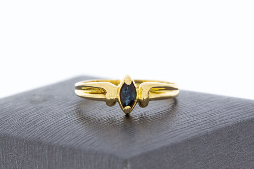 Saphir Ring 18 Karat Gold - 17,8 mm