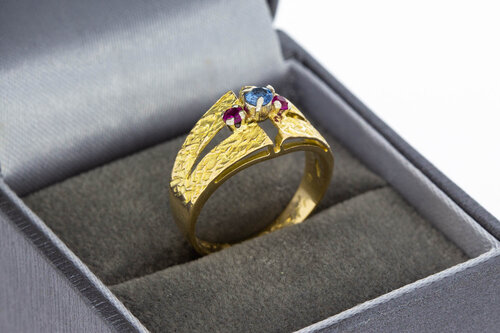 Edelstein Ring 750 Gelbgold - 16,7 mm