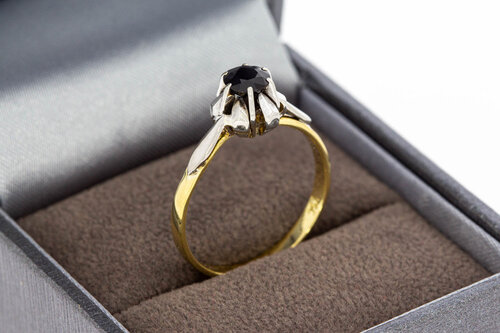 Saphir Ring 18 Karat Gold - 17,9 mm