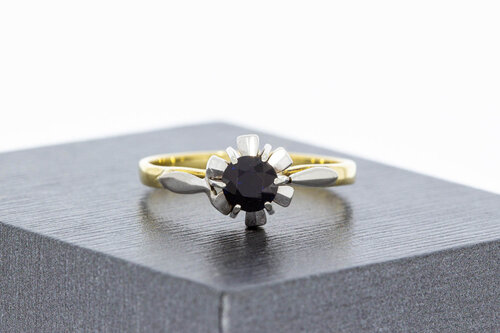 Saphir Ring 18 Karat Gold - 17,9 mm