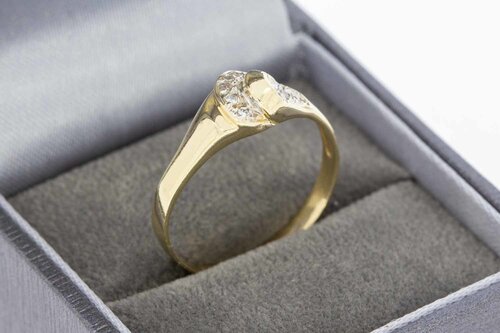 Entourage Zirkonia Goldring 14 Karat - 19.7