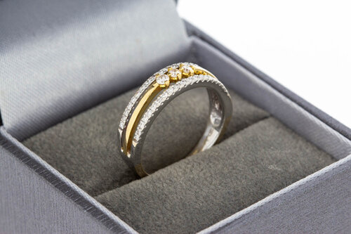 Diamantring 18 Karat Gold - 16,4 mm